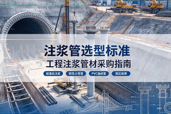 云霄注浆管选型标准