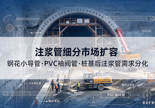 云霄注浆管细分市场扩容，隧道钢花小导管、PVC 袖阀管、桩基后注浆管需求分化
